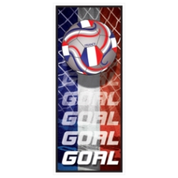 Soccer Door Cover - France (Pack of 12) France door cover, France soccer door cover, French party decorations, soccer party décor, France theme party supplies, pack of 12 door covers, international party decorations, Party Express France décor