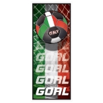 Soccer Door Cover - Italy (Pack of 12) Italy door cover, Italy soccer door cover, Italian party decorations, soccer party décor, Italy theme party supplies, pack of 12 door covers, international party decorations, Party Express Italy décor
