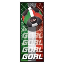 Soccer Door Cover - Italy (Pack of 12) Italy door cover, Italy soccer door cover, Italian party decorations, soccer party décor, Italy theme party supplies, pack of 12 door covers, international party decorations, Party Express Italy décor