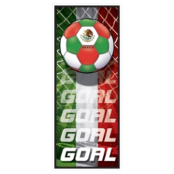 Soccer Door Cover - Mexico (Pack of 12) Mexico door cover, Mexico soccer door cover, Mexican party decorations, soccer party décor, Mexico theme party supplies, pack of 12 door covers, international party decorations, Party Express Mexico décor