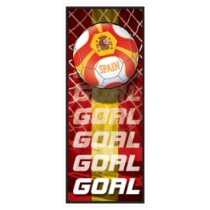 Soccer Door Cover - Spain (Pack of 12) Spain door cover, Spain soccer door cover, Spanish party decorations, soccer party décor, Spain theme party supplies, pack of 12 door covers, international party decorations, Party Express Spain décor
