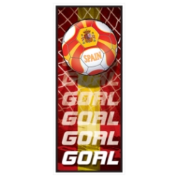 Soccer Door Cover - Spain (Pack of 12) Spain door cover, Spain soccer door cover, Spanish party decorations, soccer party décor, Spain theme party supplies, pack of 12 door covers, international party decorations, Party Express Spain décor