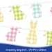 Easter Bunny Streamer (Pack of 12) - 40618