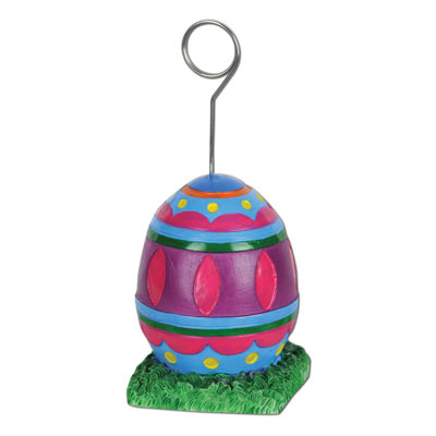 Decorative Easter Egg Photo/Balloon Holder 