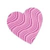Embossed Foil pink Heart Cutout for wall decorations