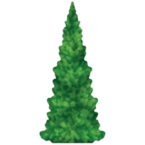 Evergreen Tree Stand-Up (Pack of 4) evergreen tree stand-up, winter event décor, forest theme decorations, printed cardboard stand-up, tall tree prop, prom decorations, woodland party décor, Party Express event props