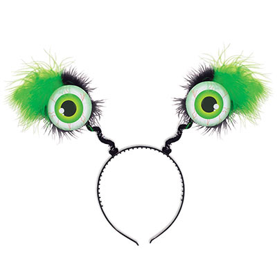 Green Eyeball Boppers (Pack of 12) Halloween, green, eyeball, boppers, headband