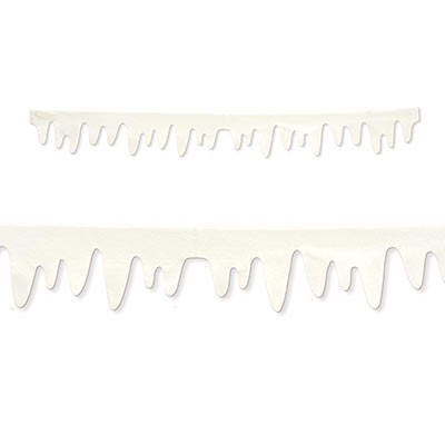 Fabric Icicle Decorations for New Year’s Eve or Christmas party.