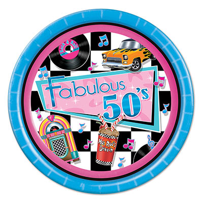 Fabulous 50's Plates for that 50's themed party 