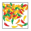 Yellow, Green, Orange and Red Chili Peppers Confetti