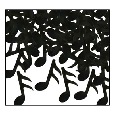 Black Musical Notes for a Themed Party