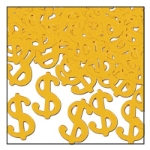 Gold "$" Silhouettes Confetti