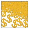 Gold "$" Silhouettes Confetti
