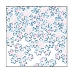Opalescent Confetti Snowflakes