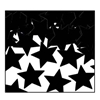 DISC-Black Fanci-Fetti Stars (Pack of 12)  black, fanci-fetti, confetti, metallic, party, holiday, patriotic, presidents day, fourth of july, independence day, inexpensive, new years eve