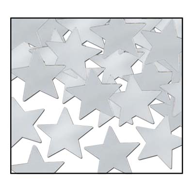 Silver Confetti Stars for any party