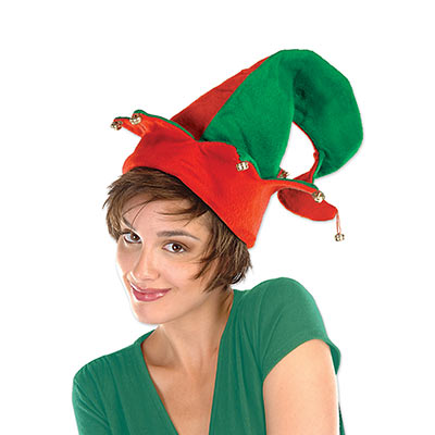 Felt Elf Hat with Bells