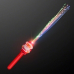 LED Fiber Optic Santa Wands