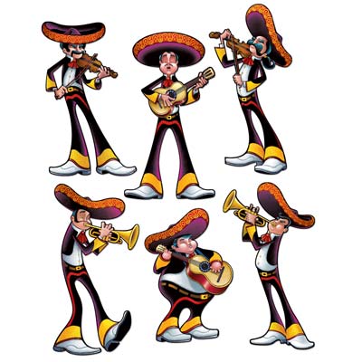 Fiesta Cutouts of fiesta musicians.
