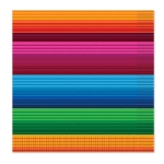 Paper luncheon napkins printed in bright neon colors.