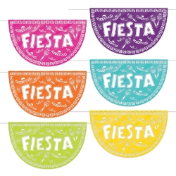 Fiesta Picado Style Plastic Buntings 