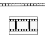 Filmstrip printed decoration on poly material.