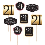 Finally 21 Centerpiece Sticks (Pack of 96) finally 21 centerpiece sticks, 21st birthday centerpiece sticks, 21st birthday decorations, birthday table centerpieces, twenty first birthday decor, party centerpiece picks, birthday party supplies, table decorations, floral arrangement picks, candy buffet decorations, 21st birthday party accessories, bulk birthday decorations, celebration centerpieces, partyexpress