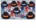 red and blue new year's eve fire & ice themed party kit