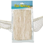 Fish netting neutral material for decoration.
