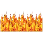 Flame Backdrop (Pack of 6) Halloween, flame, fire, hot, backdrop, photo. picture 