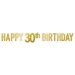 Foil Happy "30th" Birthday Streamer