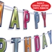 Foil Happy Birthday Streamer (Pack of 12)  - 53923