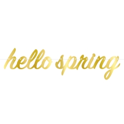 Foil Hello Spring Streamer