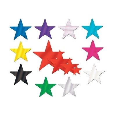 Foil star cutouts