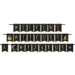 Black and Gold Foil Welcome Witches & Wizards Streamer