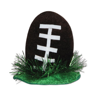 Football laying in grass Hair Clip 