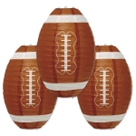 Hanging Football Paper Lanterns for a sports day party