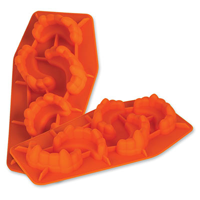 Frozen Fangs Ice Mold (Pack of 12) Halloween, vampire, fangs, teeth, frozen, ice, ice cube, drinks 