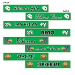 Green Gambling Destination St Sign Cutouts for a casino themed party