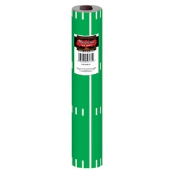Table cover roll printed with a green background and lines to replicate a football field.