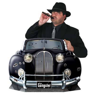 Gangster Car Fun Photo Prop 