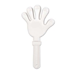 Plastic white giant hand clapper.