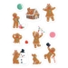 Gingerbread Stickers (Pack of 48)  - 20792