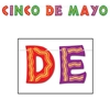 Glittered Cinco De Mayo Streamer in bright colors. 
