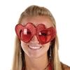 DISC-Glittered Heart Fanci-Frames (Pack of 6) Glittered Heart Fanci-Frames, party favor, valentines day, hearts, wholesale, inexpensive, bulk