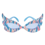 Plastic Light blue and Pink Glittered Rock & Roll Diva Fancy Frames 