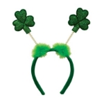 Glittered Shamrock Boppers Headband