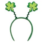 Glittered Shamrock Boppers Headband