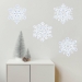 Glittered Snowflake Cutouts (Pack of 48) - 20369