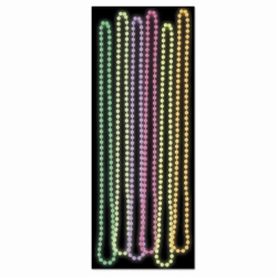 glow in the dark round party beads